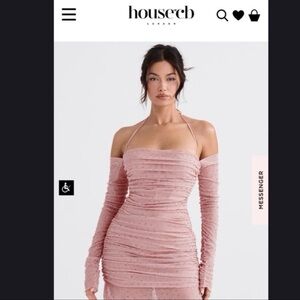 House of CB “Estella” Dress – Soft Pink (Size S)